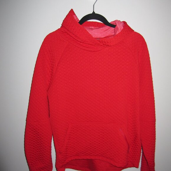 Zella red textured hoodie - women’s small - Picture 1 of 5
